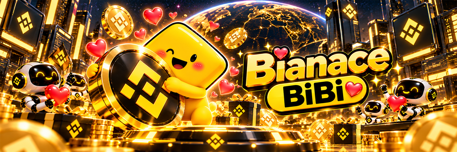 Binance Bibi banner in the gold command center